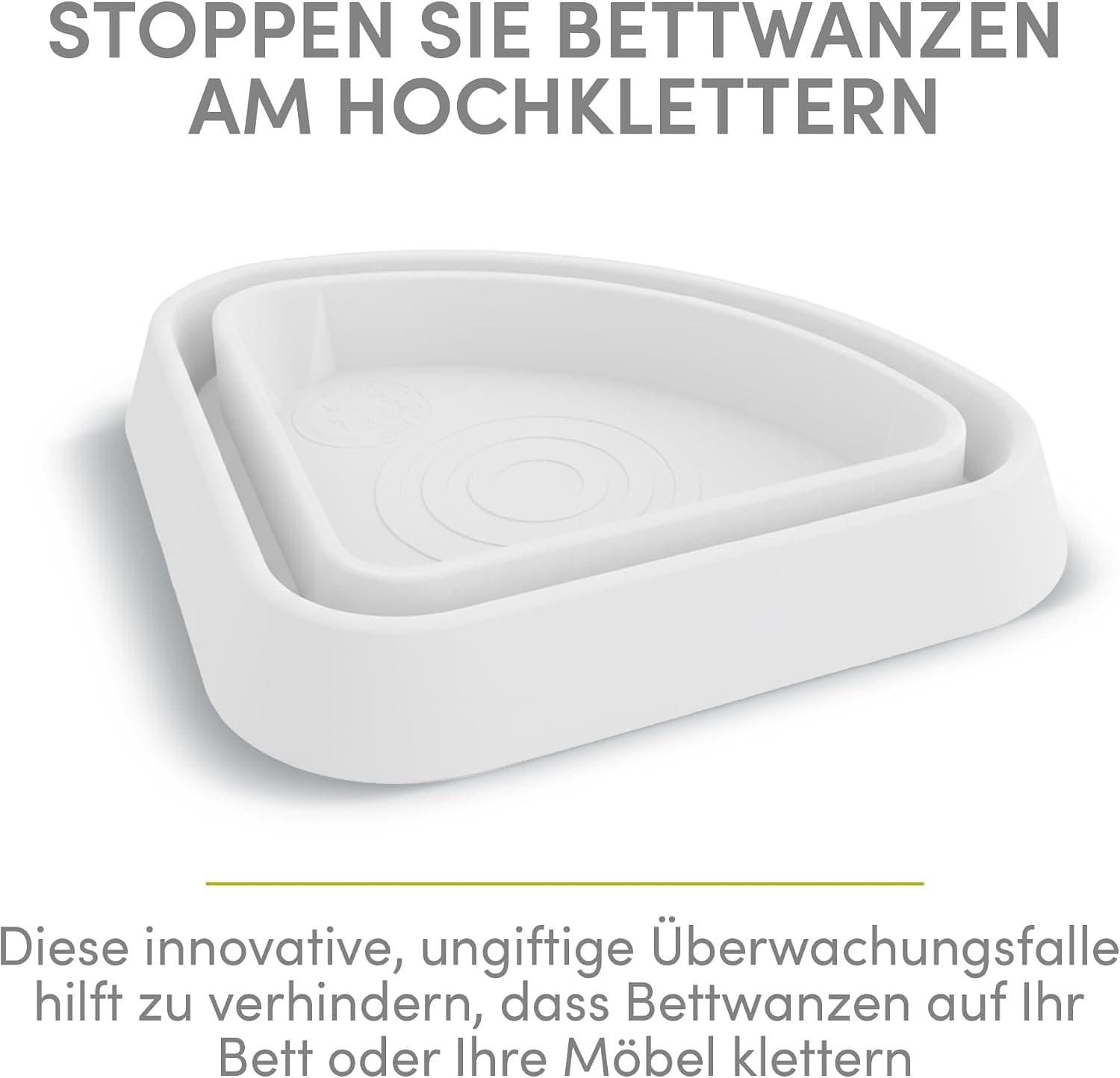 Bed Bug Stopper Interceptor, weiß, 4er-Set