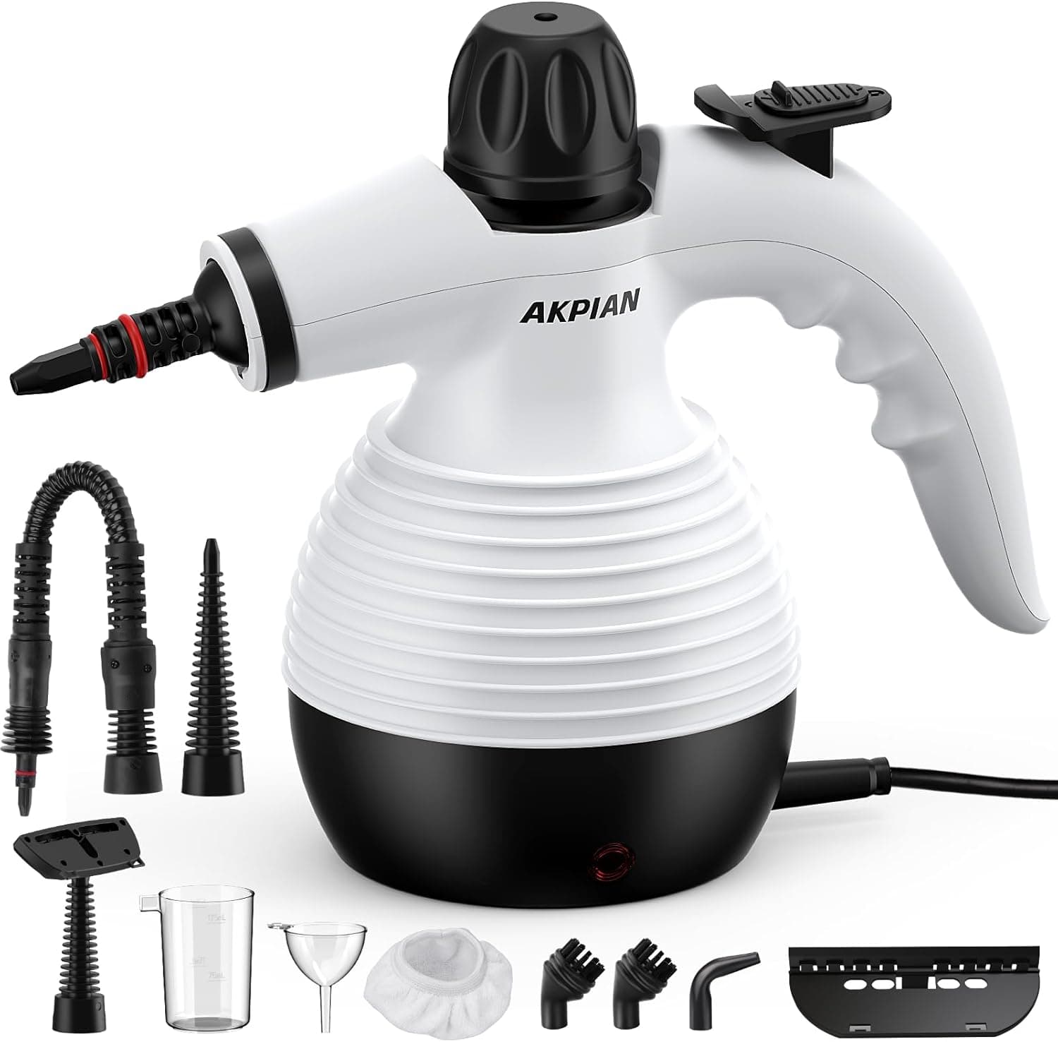 Multifunktionaler Handdampfreiniger mit 10-teiligem Aufsatz-Set